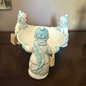 Vintage Avon Snowlady candy dish